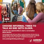 Talk. They Hear You: Choose Informal Times to Talk as She Gets Older – Square
