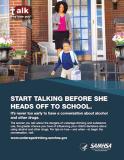 Talk. They Hear You: Start Talking Before She Heads Off to School - Print Public Service Announcement Flyer