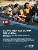 Talk. They Hear You: Before They Get Behind the Wheel – Print Public Service Announcement Flyer