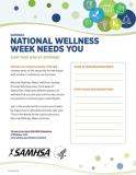 SAMHSA's National Wellness Week Needs You