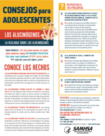 Tips for Teens: The Truth About Hallucinogens (Spanish version) - Consejos para adolescentes: la realidad sobre los alucinógenos