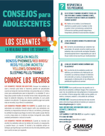 Tips for Teens: The Truth About Sedatives (Spanish version) - Consejos para adolescentes: la realidad sobre los sedantes
