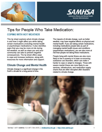 Tips for People Who Take Medication: Coping With Hot Weather