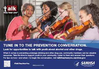 Talk. They Hear You: Tune In to the Prevention Conversation – Postcard