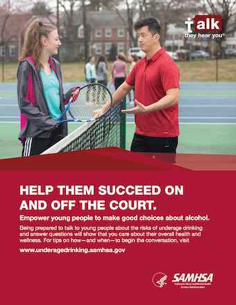 Talk. They Hear You:  Help Them Succeed On and Off the Court – Flyer
