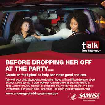 Talk. They Hear You: Before Dropping Her Off at the Party – Square