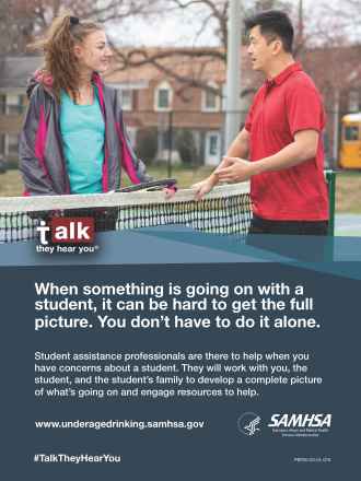 Talk. They Hear You. Student Assistance: Get the Full Picture (Educators) - 18x24 Poster